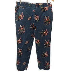 Boden Sackville Floral Cropped Ankle Pants Size 8